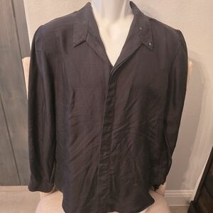 Giorgio Armani Black Shirt Jacket